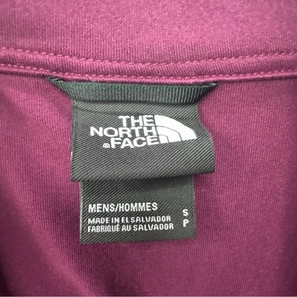 The North Face Mens SMALL Elevation 1/4 Zip Maroon Lightweight LS Pullover Shirt - Picture 4 of 8